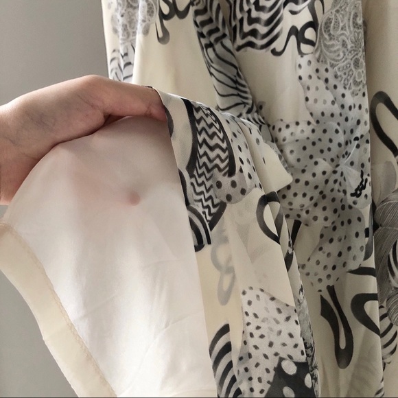 Japanese vintage floral pattern midi skirt - Picture 6 of 7